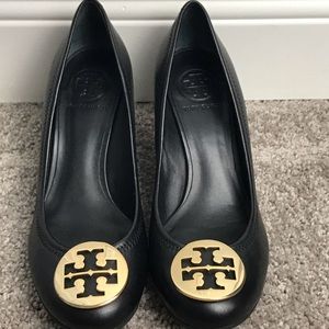 Tory Burch Black Sally - Mestico Wedges